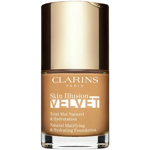 Clarins Skin Illusion Velvet tekući puder s mat finišem s hranjivim učinkom nijansa 114N 30 ml