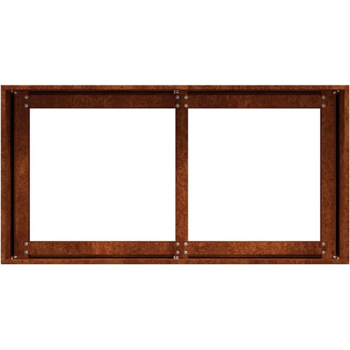  Sadilica boja hrđe 80x40x40 cm od pohabanog čelika Slike