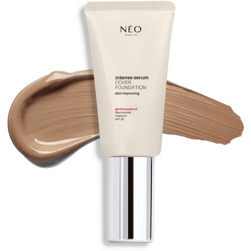 NEO MAKE UP Intense Serum Cover Foundation tekoči puder za naraven videz SPF 30 odtenek 06 Caramel 30 ml Slike