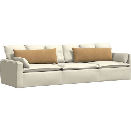 VidaXL jastučići za sofu 2 pcs smeđa 120 x 40 cm kordura tekstil Slike