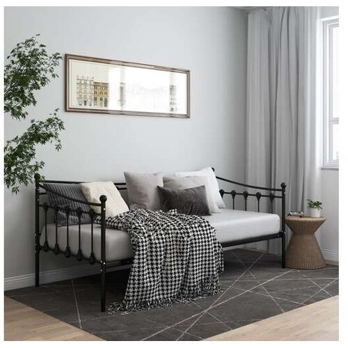  Okvir za krevet na razvlačenje crni metalni 90 x 200 cm Cijene