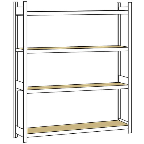 SCHULTE Širok regal, z iverno ploščo, višina 2500 mm, širina 2500 mm, osnovni regal, globina 400 mm Cene