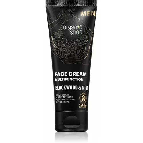 Organic Shop Men Blackwood & Mint višenamjenska krema za lice za muškarce 75 ml