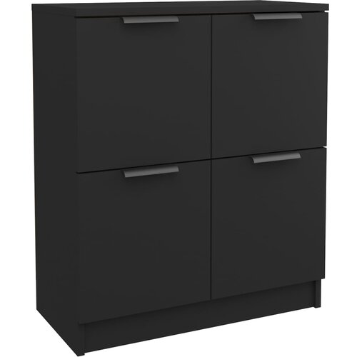 Maison Chic Komoda - Predalnik črna 60x30x70 cm inženirski les, (21715855) Cene