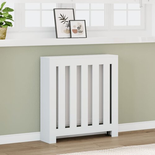 vidaXL Pokrov za radiator bel 78x20x82 cm inženirski les Cene