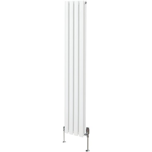 Monster ovalni radiator in ventili - 1600 mm x 240 mm - bel, (21569758) Cene