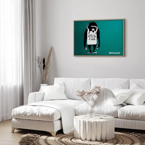  Slika - Angry Monkey (1 Part) Vertical 90x60 U prirodnom drvenom okviru Cijene
