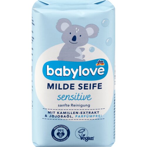 babylove sensitive blagi dečji čvrsti sapun 100 g Slike