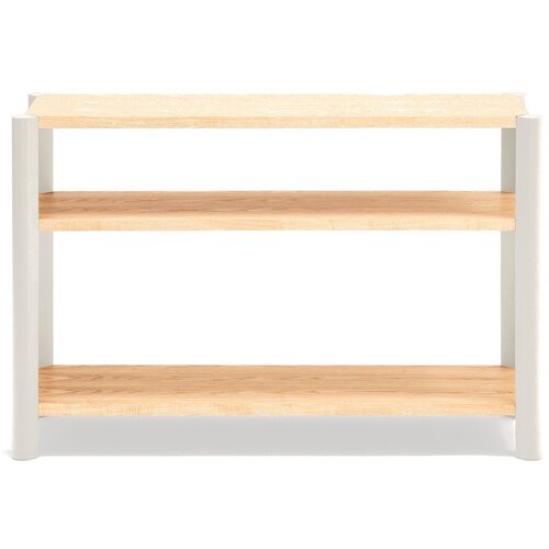 Teulat Krem/u svijetloj prirodnoj boji regal u dekoru hrasta 126x84x43 cm Bona &ndash; Cijene