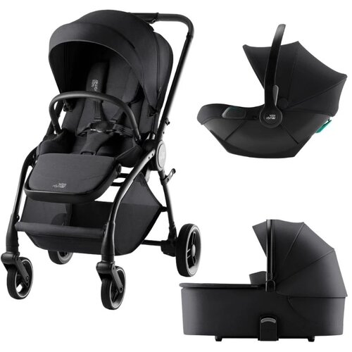 Britax Romer kolica za bebe 3u1 Rio Black, 0m+ Slike