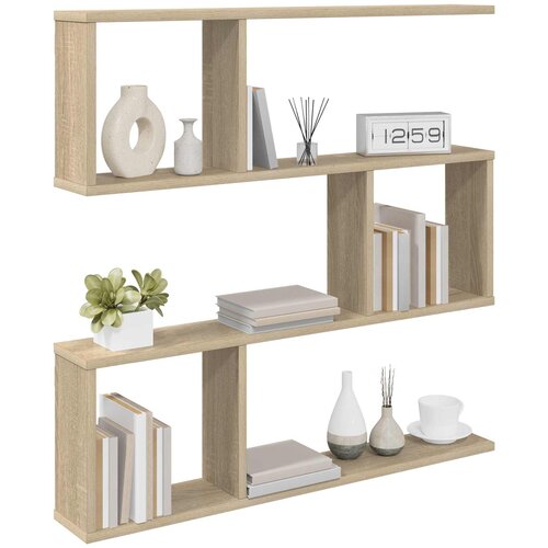  Polica na zidu Hrast sonoma 80 x 12 x 79,5 cm Konstruirano drvo Slike