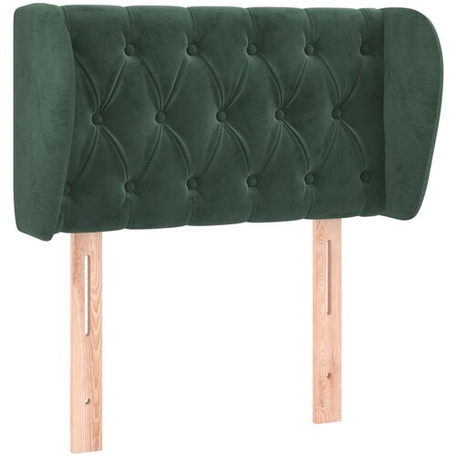 Maison Chic posteljno vzglavje - vzglavna omarica - nočna omarica z u&amp;scaron;esi temno zeleno 83x23x78/88 cm žamet, (21712802) Slike