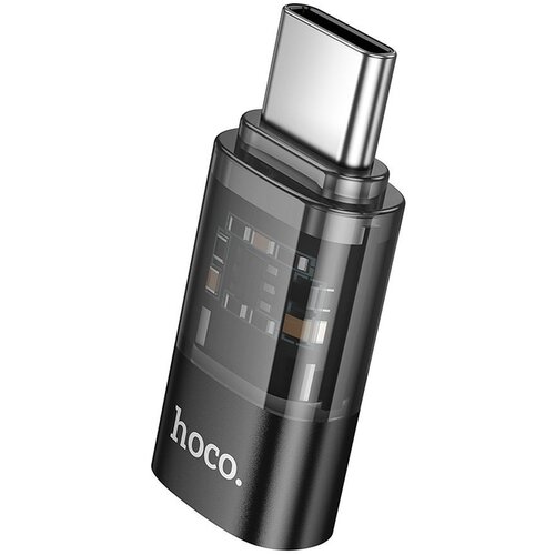 Hoco adapter type c (mu&amp;scaron;ki) na lightning (ženski) UA36D providni crni Slike