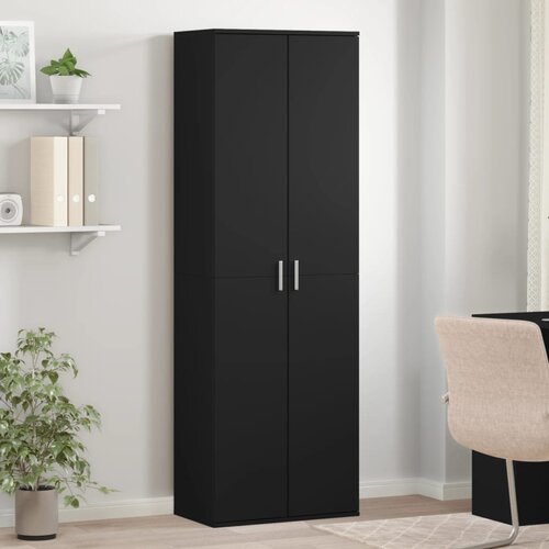 VidaXL Visoka komoda crni 60 x 35 x 180 cm od konstruiranog drva Slike