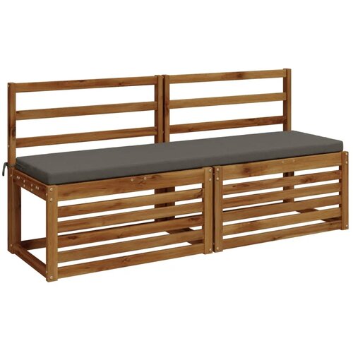  Jastučići za klupe - 2 dijela SOEST 2 kom. 100% poliester Siva - Siva 160 x 40 x 5 cm Melange Cene