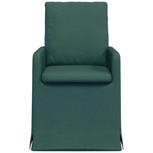  Trpezarijske stolice 2 pcs Tamnozelena 57 x 67 x 98 cm tkanina Slike