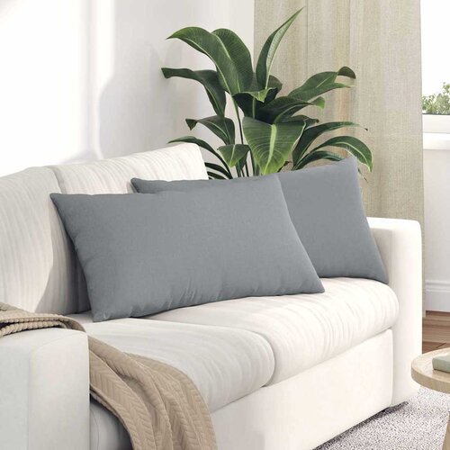  Jastučići za sofu 2 pcs Svijetlo siva 80 x 40 cm tkanina Cene