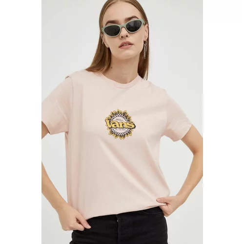 Vans Pamučna majica boja: ružičasta