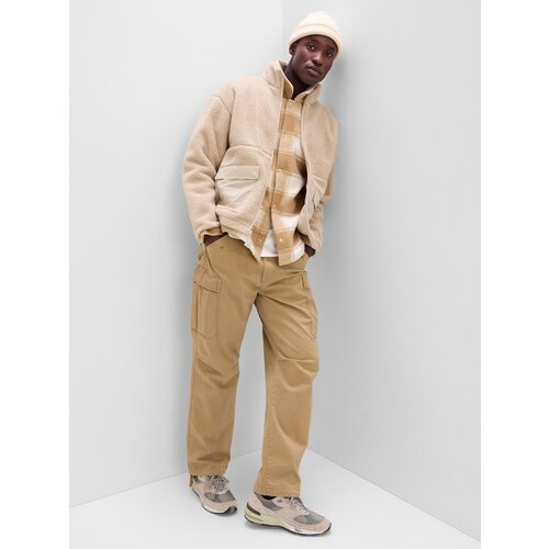 GAP Zipper Sherpa Jacket - Men Cene