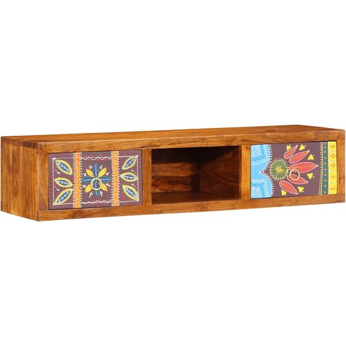 vidaXL Stenska TV omarica Multicolor 100x30x22 masivni les akacije Cene