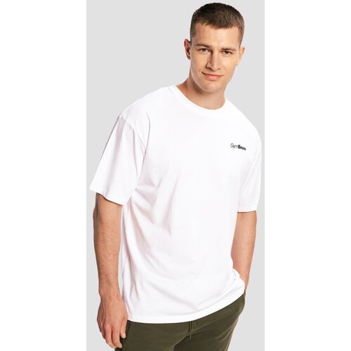 GymBeam limitless oversized t-shirt white Slike