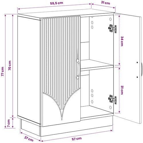  za kupaonicu HOORN Betonska siva 59,5 x 31 x 77 cm Slike