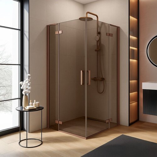 Rea Tu&scaron; kabina Hugo Double 90x90 Copper Brush Cene