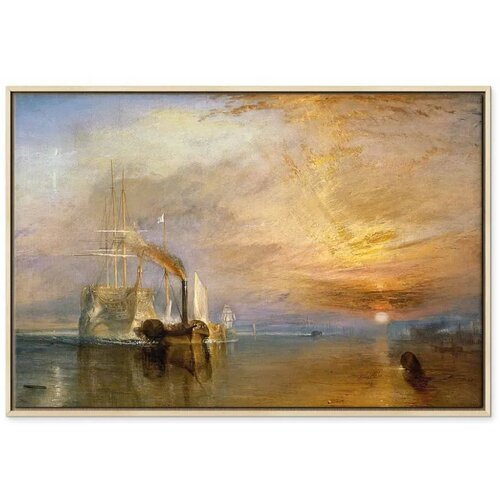  Slika - William Turner &amp;ndash; The Fighting Temeraire 120x80 U prirodnom drvenom okviru Slike