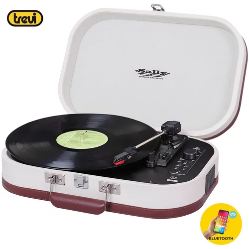 Trevi TT 1020 SALLY BT Prenosni gramofon s tehnologijo Bluetooth, USB, AUX-IN, RCA, bež (beige)