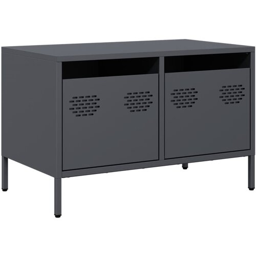 Maison Chic TV omarica - TV stojalo - Televizijska omarica antracit 68x39x43,5 cm hladno valjano jeklo, (21699914) Cene