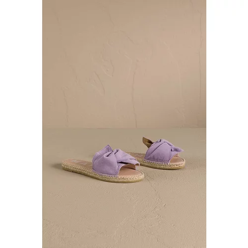 Manebi Natikače od brušene kože Hamptons Sandals With Knot za žene, boja: ljubičasta, W 1.3 JK