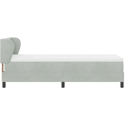 VidaXL Boxspring - Krevet s oprugama i madracem tamno sivi 80x200 cm bar&amp;scaron;un Slike