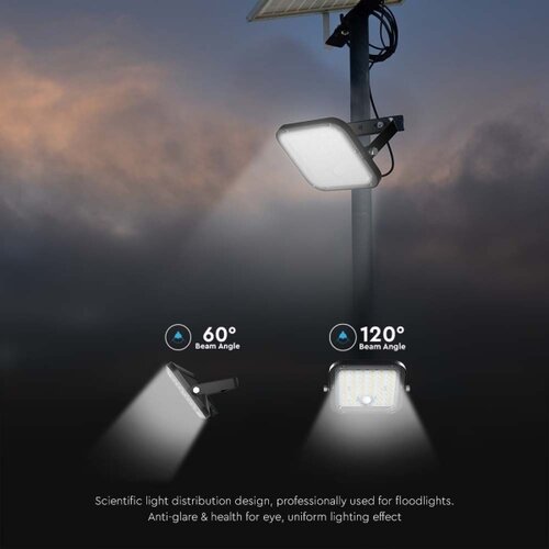  LED prigu&amp;scaron;iva solarni reflektor sa senzorom LED/10W/3,7V 4000/6000K IP65 + daljinski upravljač Slike