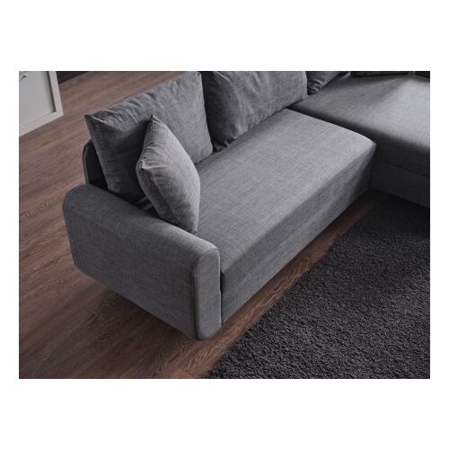 Atelier Del Sofa Ugaona sofa na razvlačenje Flavia, 230x72x125 cm, Siva Slike