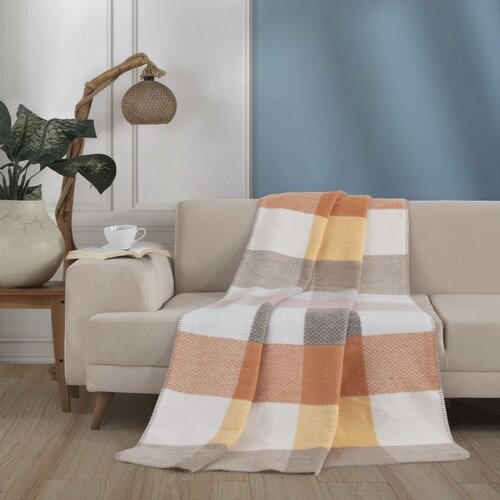  Ćebe acrylic plus 150x200 - 24106-A - orange square Cene