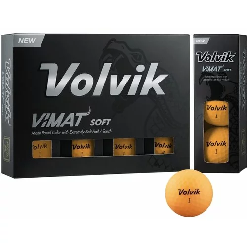 Volvik VIMAT 12 ks Loptice za golf, narančasta, veličina