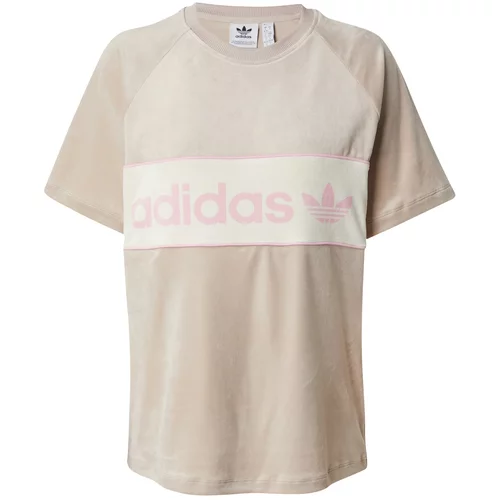 Adidas Majica 'NY' svetlo bež / temno bež / svetlo roza