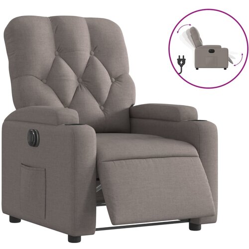 VidaXL Električni naslanjač taupe blago, (20929009) Slike