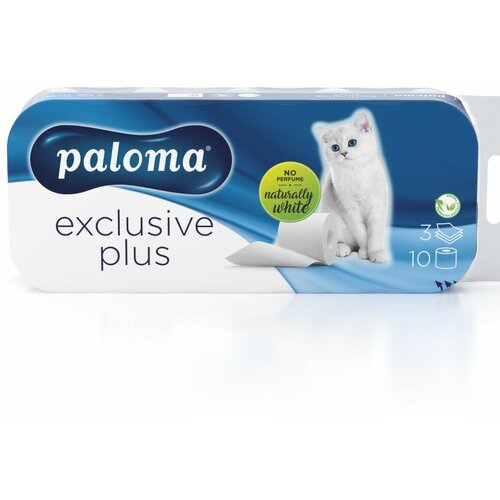 Paloma beli toalet papir exclusive plus 3sl 10kom Cene