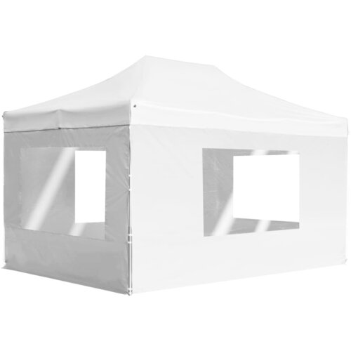 vidaXL profesionalni šotor za zabave aluminij 4,5x3 m bel Cene