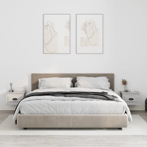  Zidni noćni ormarići 2 kom boja hrasta sonome 41,5 x 36 x 28 cm Cijene
