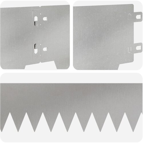  Ograda oko Travnjaka 30 pcs 103 x 15 cm metal Srebrna Slike