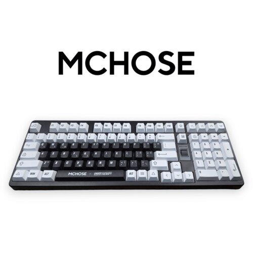 MCHOSE gaming tastatura x unbox therapy UT98 classic therapy/silent peach V3 switch Slike