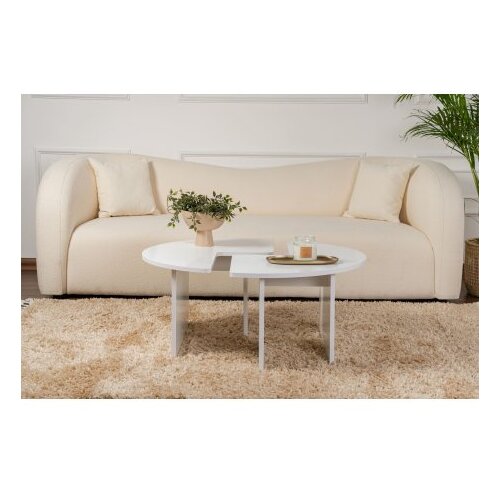 Hanah home Klub sto Moira, O90x41cm, Bijela Cene