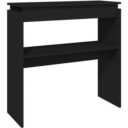 Maison Chic konzolna miza - miza ob steni črna 80x30x80 cm inženirski les, (21785827) Cene