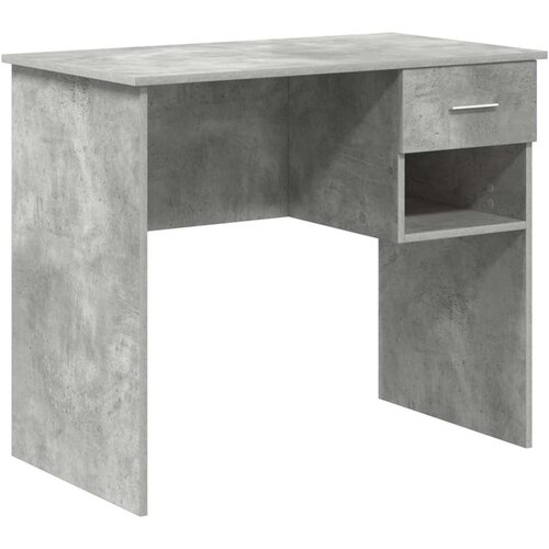 vidaXL Miza s predalom Betonsko siva 90 x 49 x 75 cm Konstruiran les, (5000098281) Cene