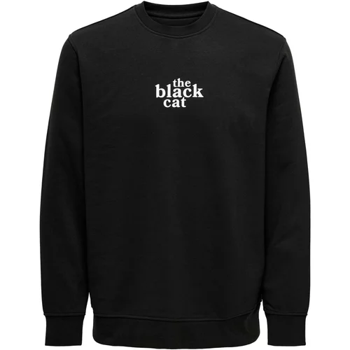 Only & Sons Sweater majica 'CELEBRITY' crvena / crna / bijela