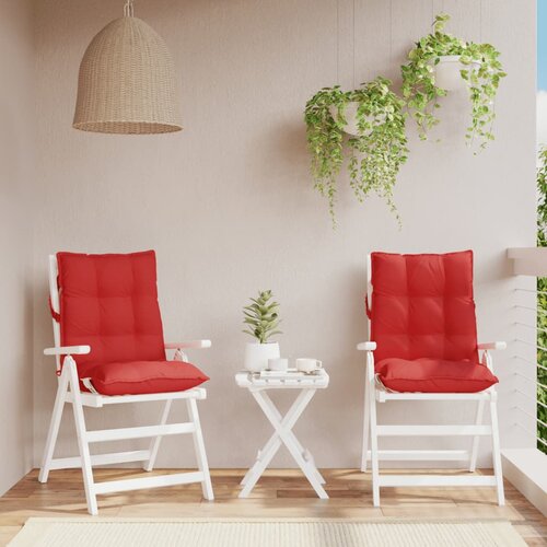  The Living Store Blazina za stol 2 kosa rdeča oxford tkanina - Blazina Za Stol Z Nizkim Naslonjalom, (21487313) Cene