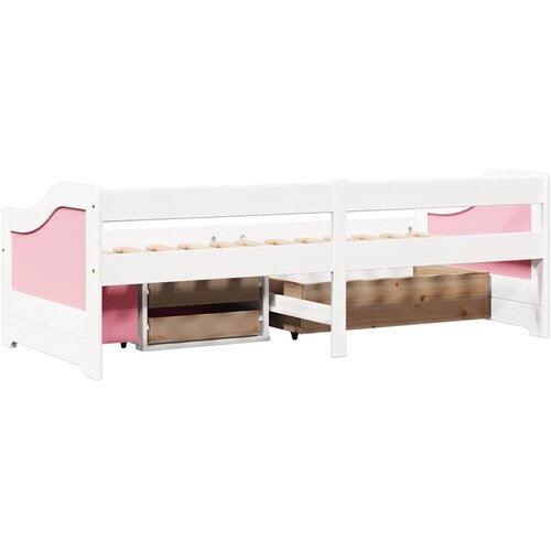  Dnevni ležaj s 3 ladice IRUN 90x200 cm masivna borovina Slike