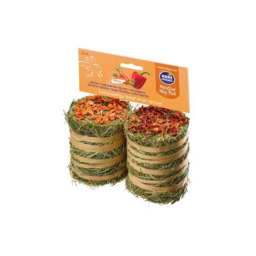 Manitoba Fieno in roll Šargarepa/Ljuta paprika hrana za glodare 200g Slike